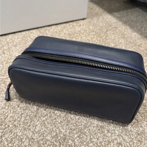 Coach Navy and Orange Men's Toiletry Bag